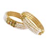 Jpearls Three String Pearl Bangles